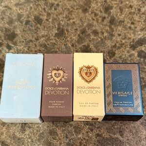 Dolce & Gabbana Devotion and Versace Eros Perfume Duo